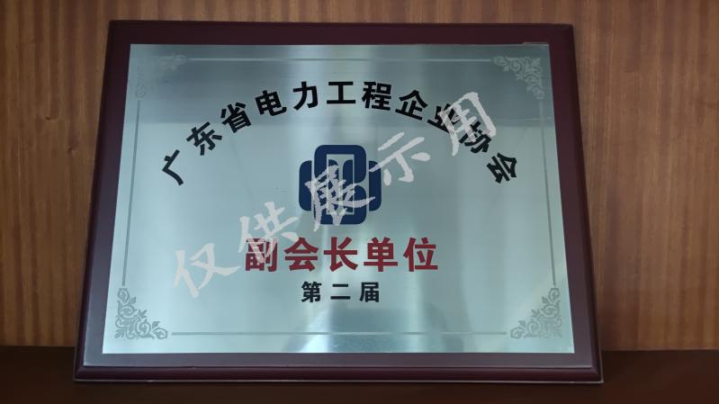 广东省电力工程企业协会副会长副会长单位第二届2
